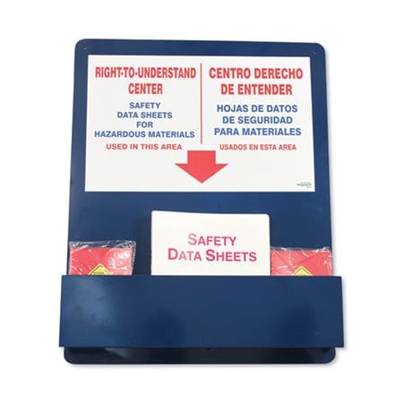 Impact Products Impact, BILINGUAL inRIGHT-TO-UNDERSTANDin SDS CENTER, 25W X 5.2D X 30H, BLUE/WHITE/RED 799112